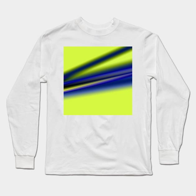 blue yellow green texture art Long Sleeve T-Shirt by Artistic_st